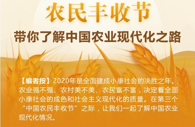 农民丰收节，带你了解中国农业现代化之路